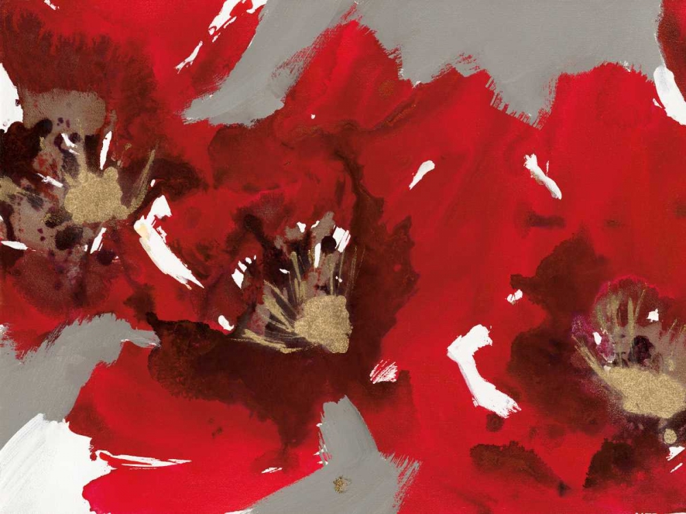Art Print: Red Poppy Forest I