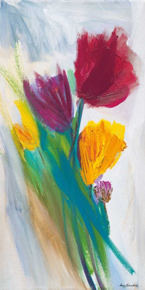 Wall Art Painting id:36113, Name: Bright Tulip Bunch II, Artist: Parker, Karen Lorena