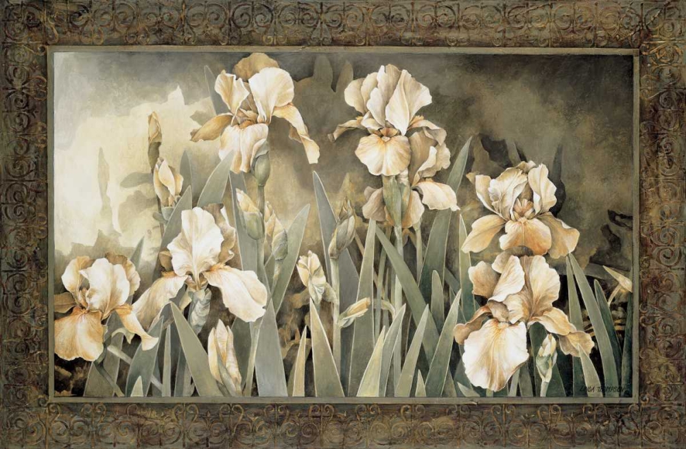 Wall Art Painting id:11590, Name: Field of Irises, Artist: Thompson, Linda