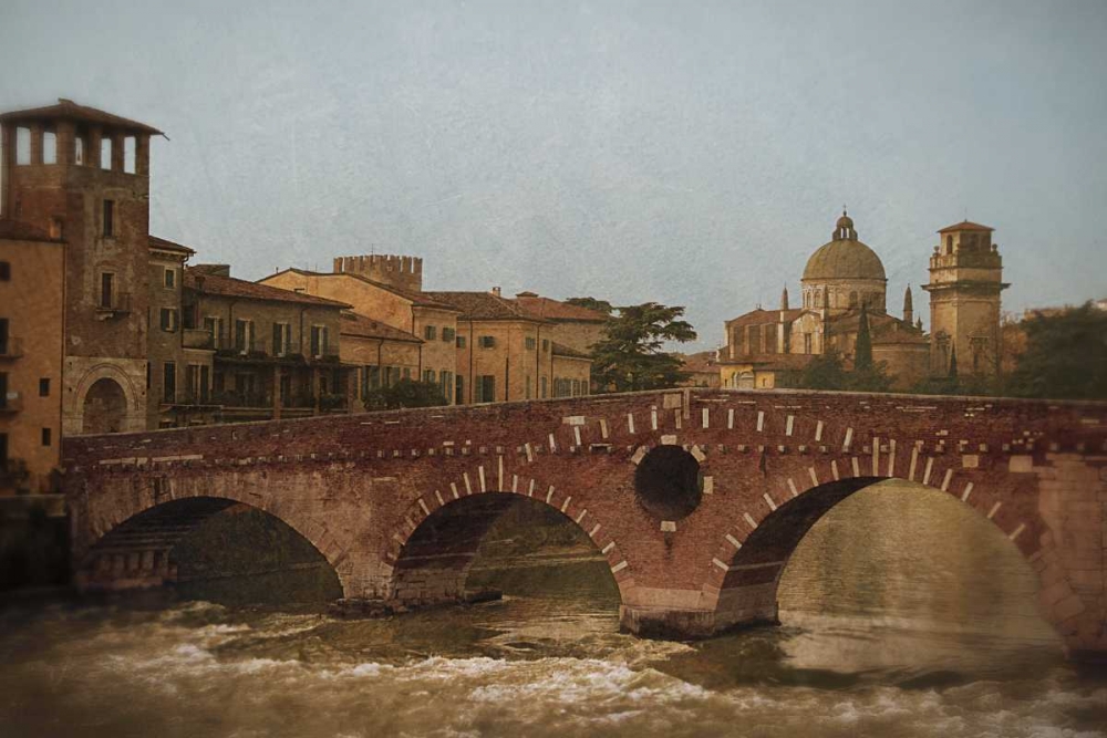 Wall Art Painting id:36725, Name: Ponte Pietra Verona , Artist: Jacks, Heather