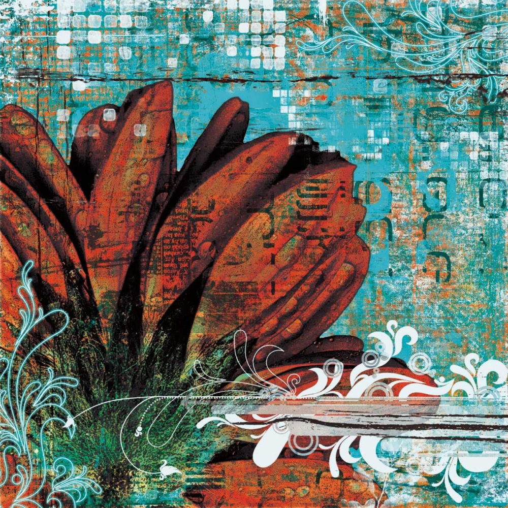 Wall Art Painting id:12865, Name: Graffiti Gerbera, Artist: Lazar Schuler, Christina