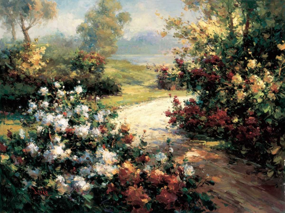 Wall Art Painting id:13020, Name: Pathway of Flowers, Artist: Leila