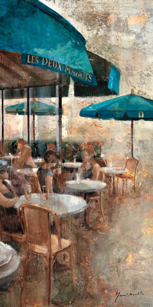 Wall Art Painting id:36797, Name: Terraza Cafe Les Deux Magots, Artist: Martin, Noemi