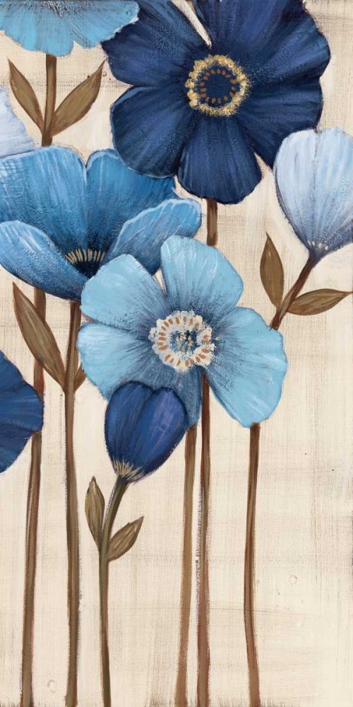 Wall Art Painting id:12717, Name: Fleurs Bleues II, Artist: MAJA