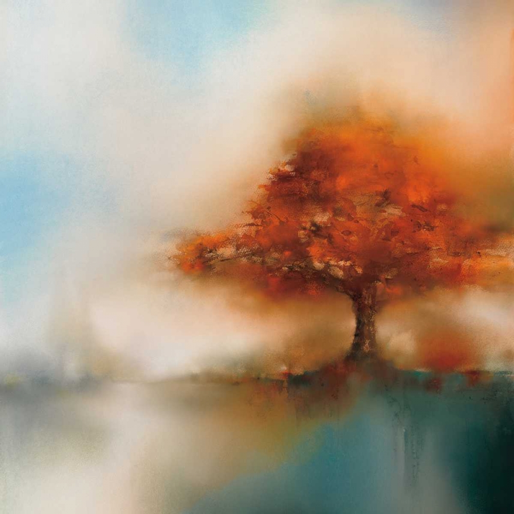 Wall Art Painting id:59966, Name: Morning Mist and Maple I, Artist: Prior, J.P.