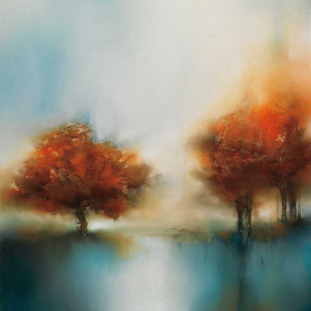 Wall Art Painting id:59967, Name: Morning Mist and Maple II, Artist: Prior, J.P.