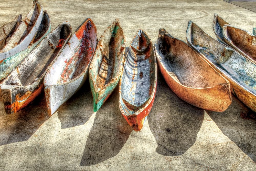 Wall Art Painting id:227310, Name: Canoes, Artist: Celebrate Life Gallery
