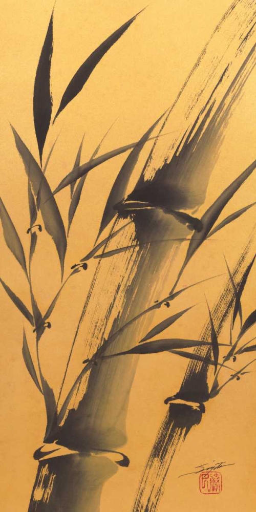 Wall Art Painting id:13100, Name: Bamboos Strength, Artist: Sugita, Katsumi