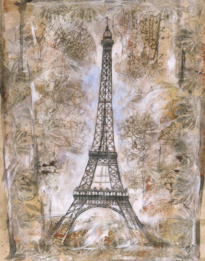 Wall Art Painting id:37009, Name: Eiffel Tower, Artist: Wiley, Marta G.