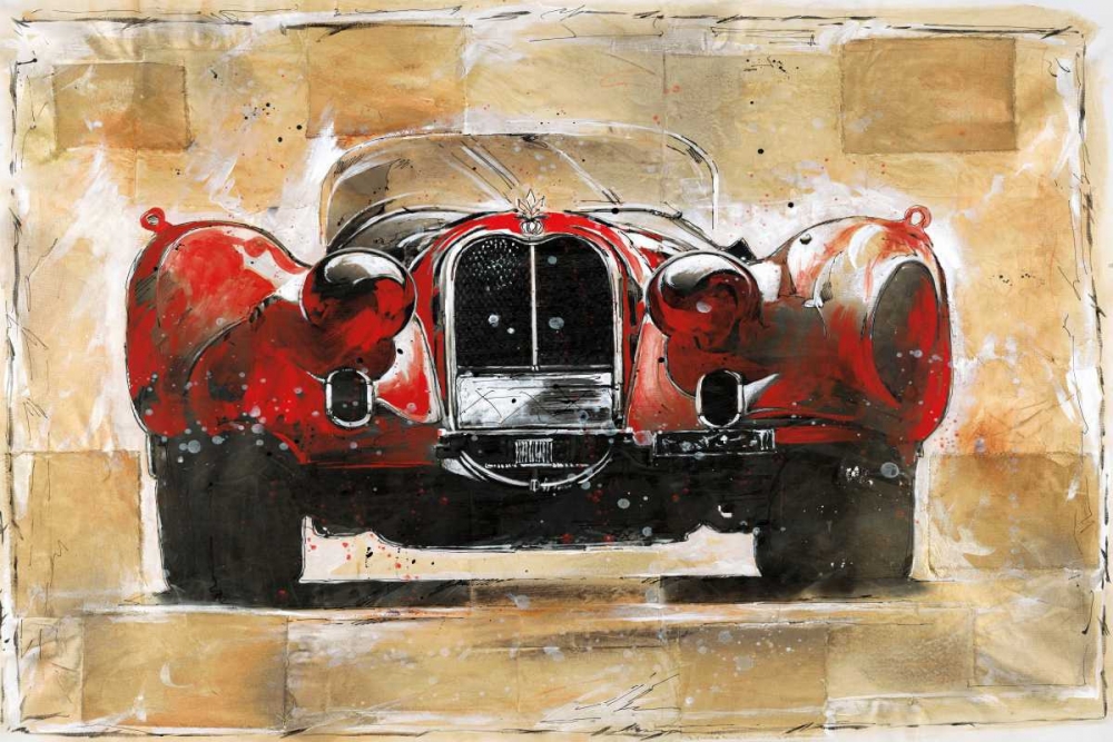 Wall Art Painting id:37013, Name: Vintage Red, Artist: Wiley, Marta G.