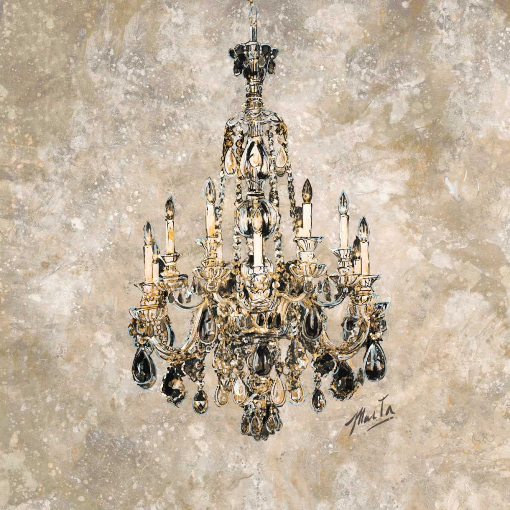 Wall Art Painting id:60036, Name: Champagne Chandelier, Artist: Wiley, Marta G.