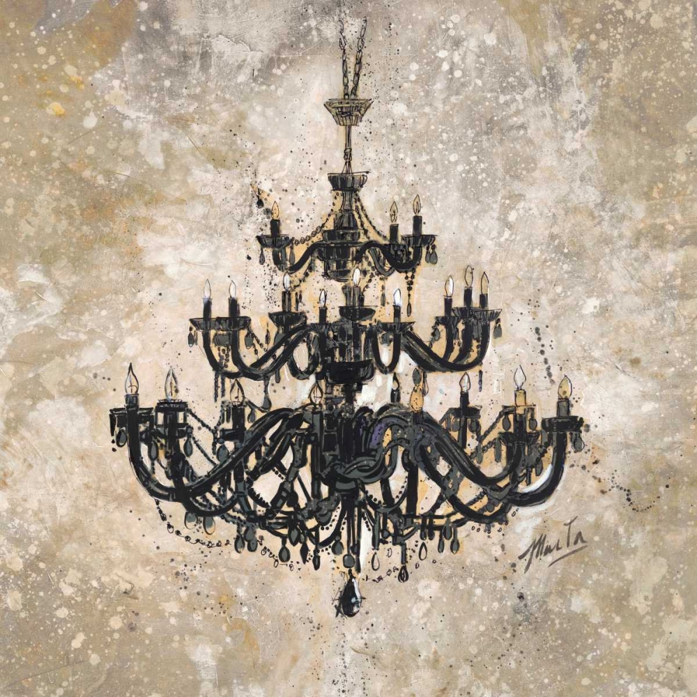 Wall Art Painting id:60037, Name: Onyx Chandelier, Artist: Wiley, Marta G.