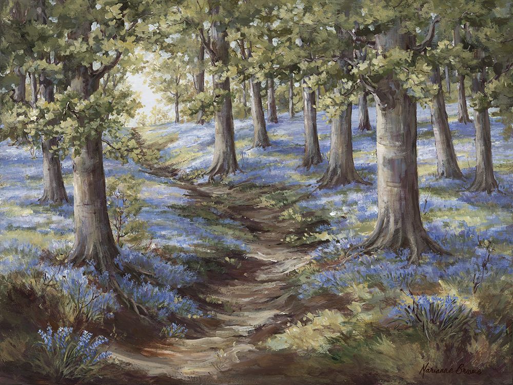 Wall Art Painting id:765299, Name: Bluebell Woods II, Artist: Broome, Marianne