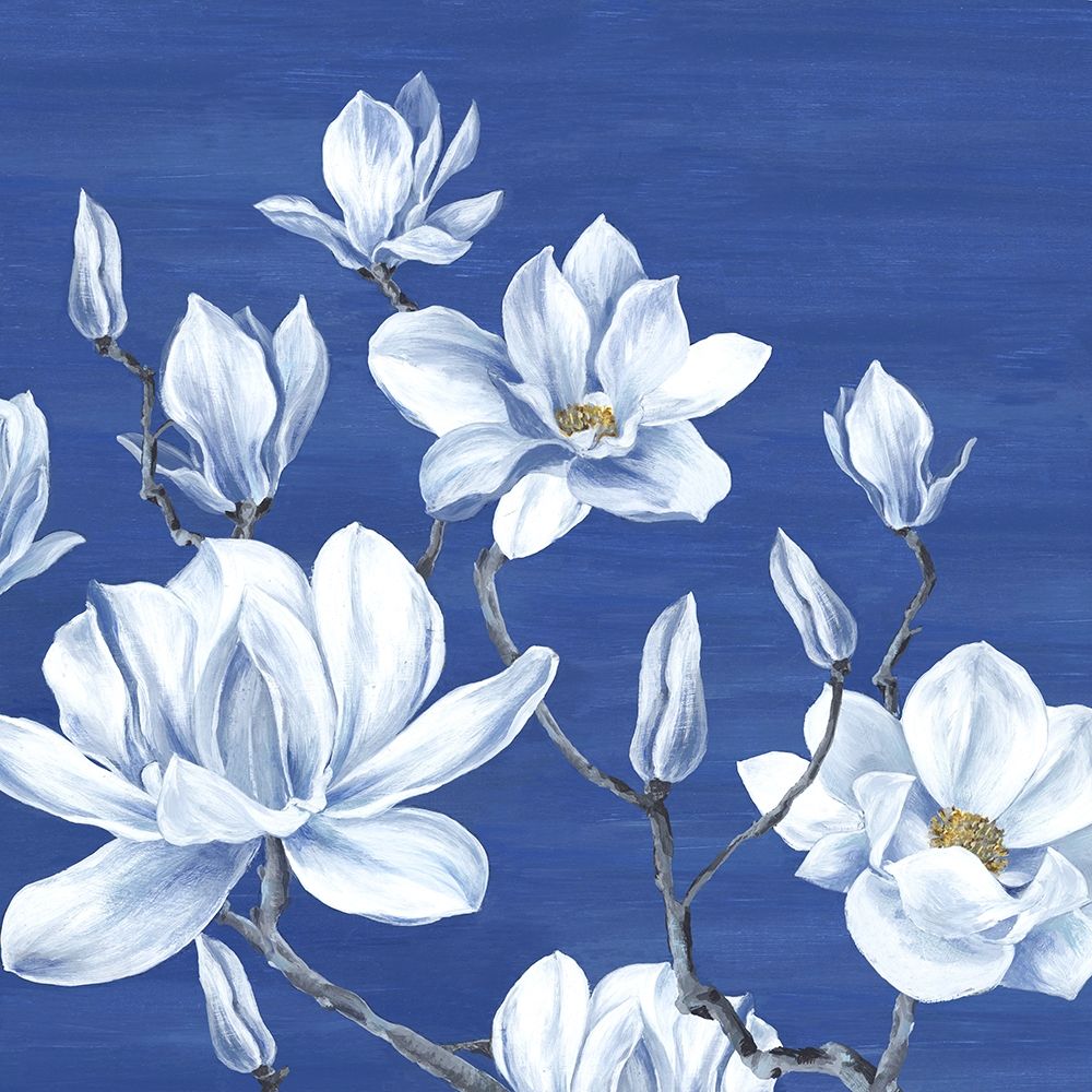 Wall Art Painting id:199489, Name: Blooming Magnolias II , Artist: Watts, Eva