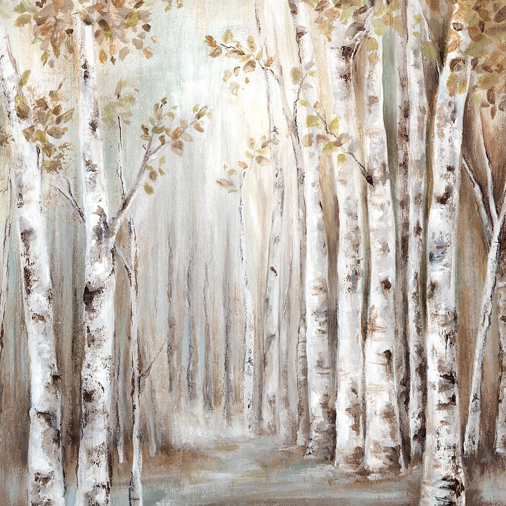 Wall Art Painting id:219952, Name: Sunset Birch Forest III , Artist: Watts, Eva