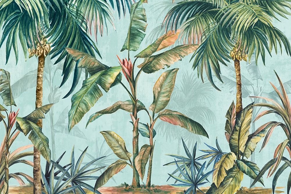 Wall Art Painting id:261121, Name: Lushed Palms , Artist: Watts, Eva