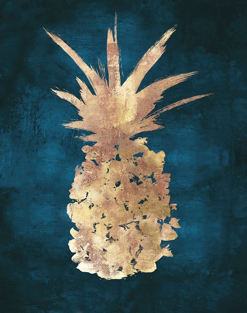 Wall Art Painting id:397646, Name: Golden Night Pineapple, Artist: Watts, Eva