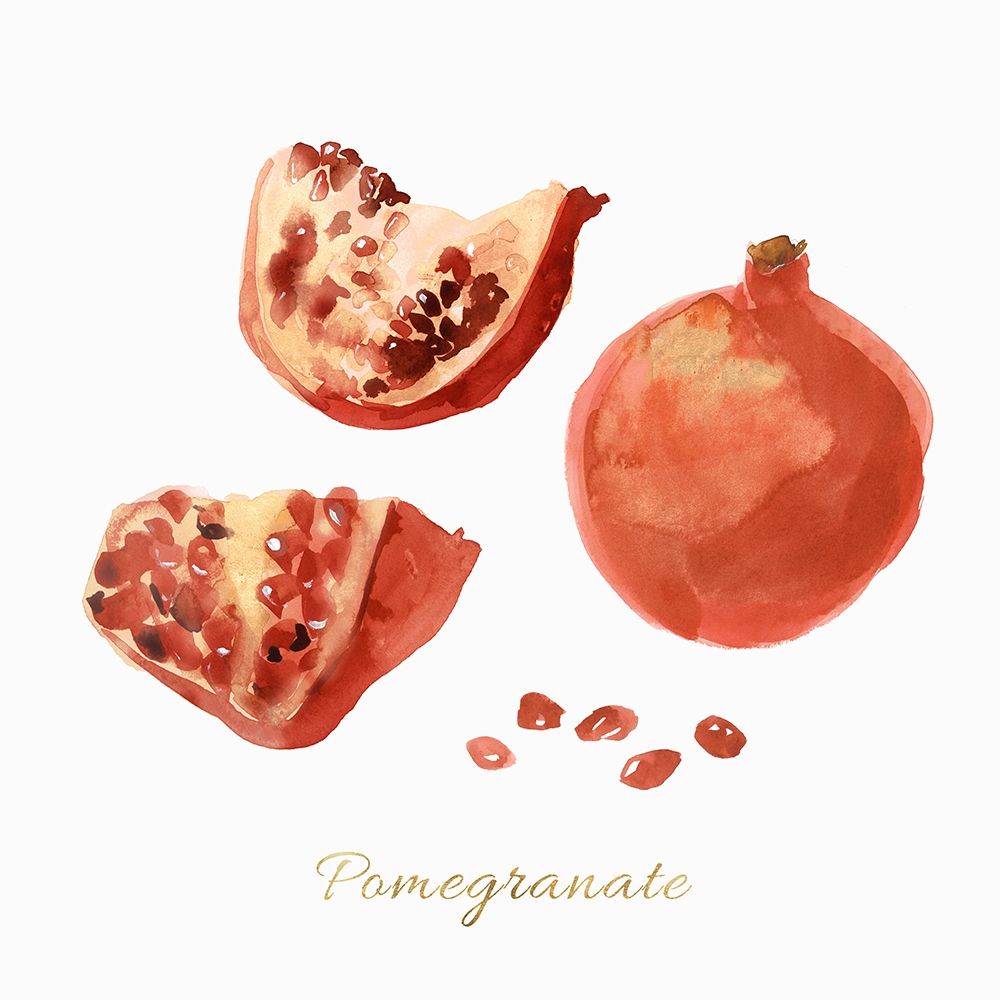Wall Art Painting id:220118, Name: Pomegranate , Artist: Isabelle Z