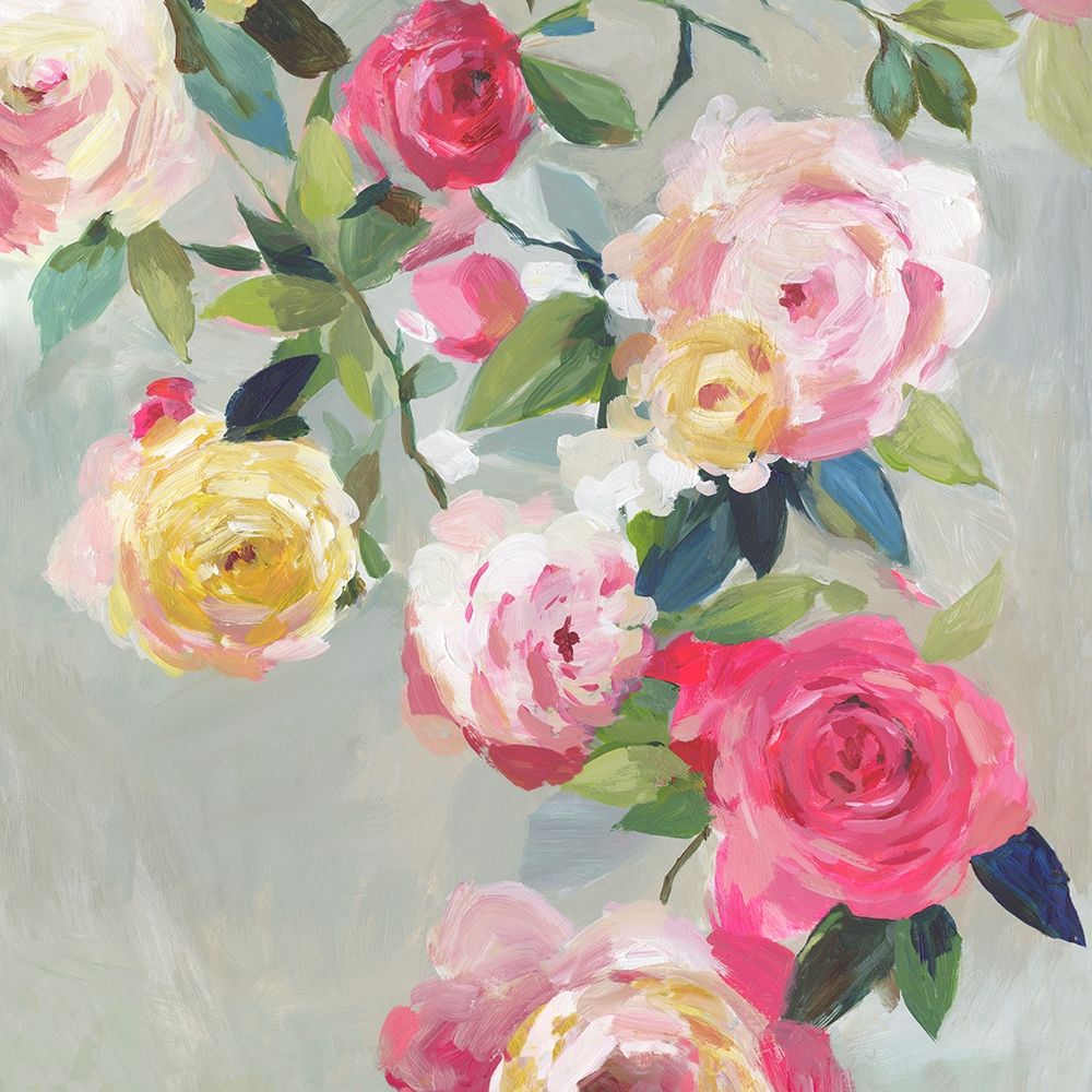 Wall Art Painting id:232319, Name: Cascade of Roses I , Artist: Jensen, Asia
