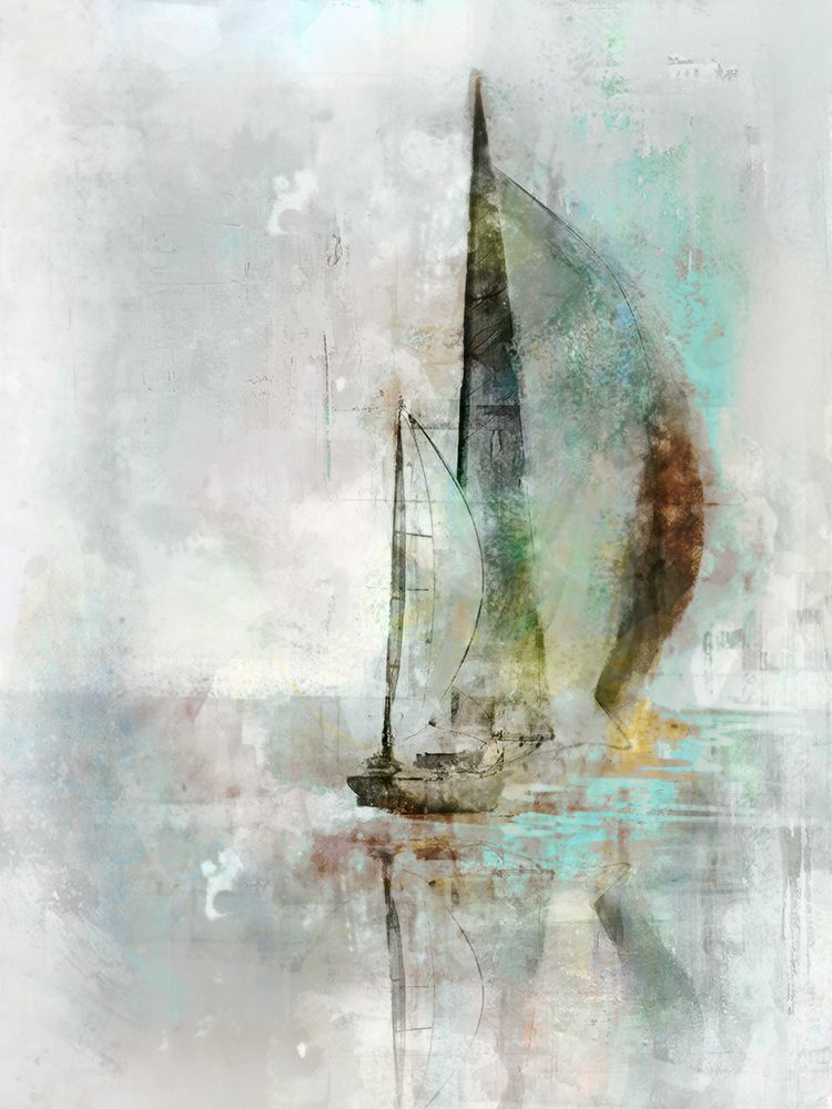 Wall Art Painting id:440342, Name: Sailboat II, Artist: Roko, Ken