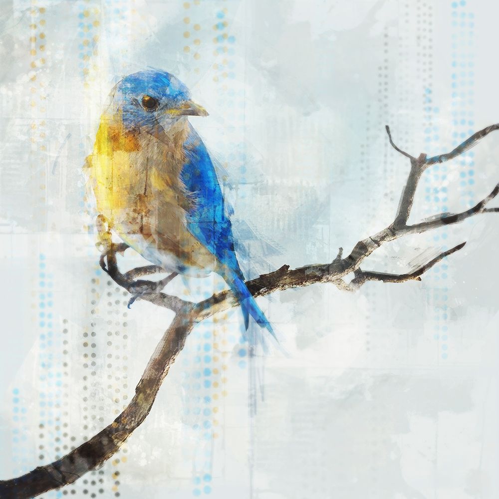 Wall Art Painting id:304495, Name: Little Blue Bird I , Artist: Roko, Ken