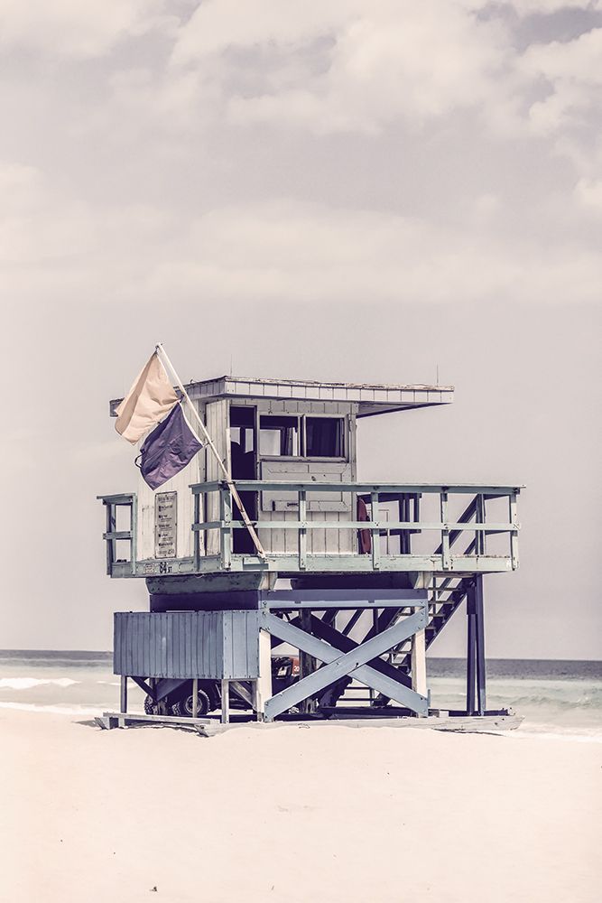 Wall Art Painting id:472188, Name: Miami Beach Lifeguard Tower, Artist: Haase, Andrea