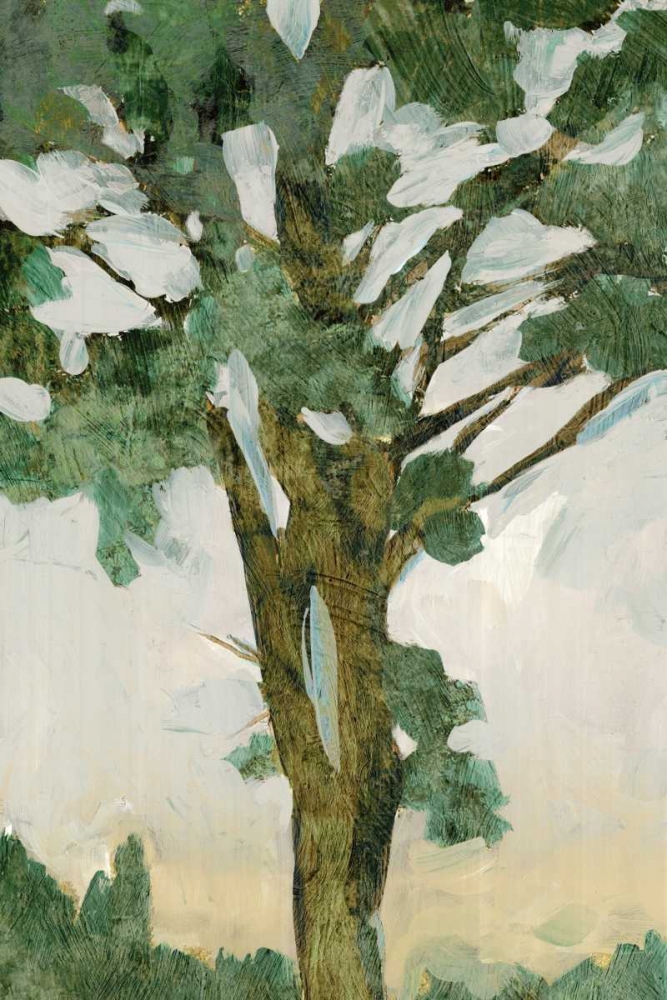 Wall Art Painting id:80120, Name: Green Tree Line I, Artist: PI Galerie