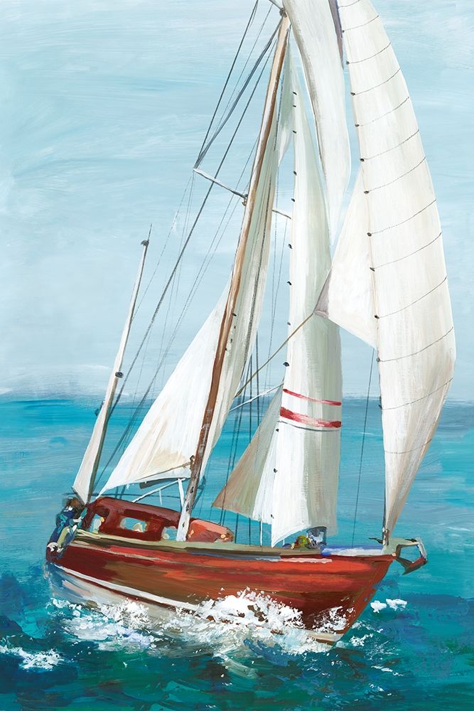 Wall Art Painting id:220224, Name: Single Sail II, Artist: Pearce, Allison