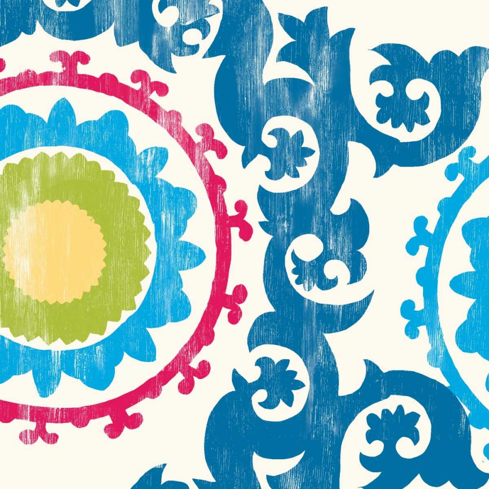 Art Print: Carribean Map White