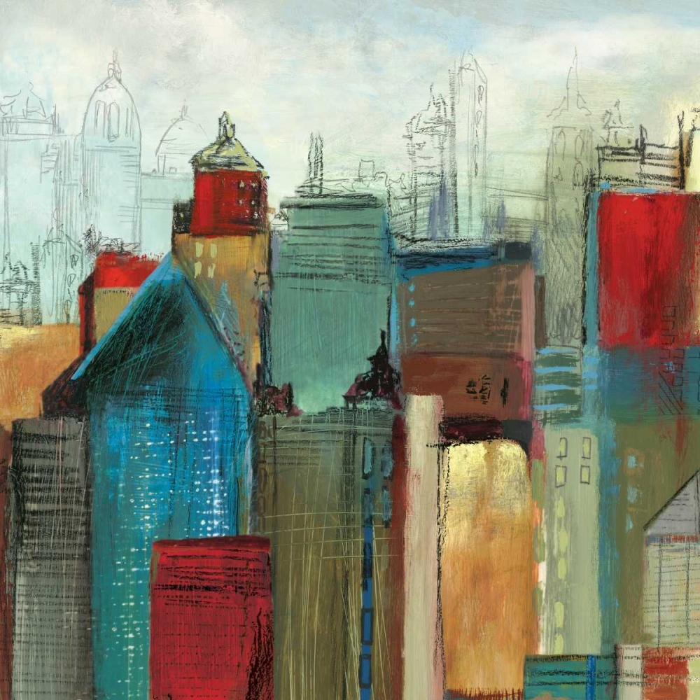 Wall Art Painting id:47573, Name: Sunlight City I, Artist: Reeves, Tom