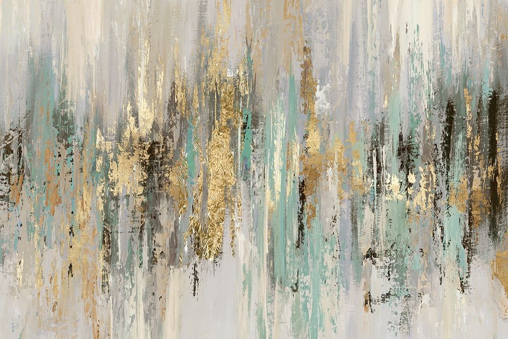 Wall Art Painting id:220316, Name: Dripping Gold I, Artist: Reeves, Tom