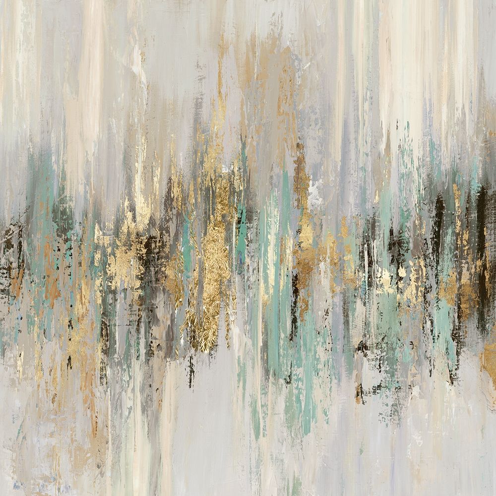Wall Art Painting id:220317, Name: Dripping Gold II, Artist: Reeves, Tom