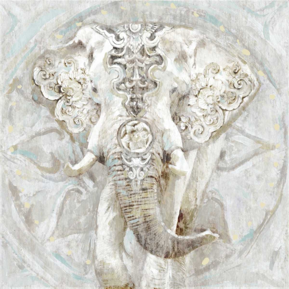 Wall Art Painting id:126644, Name: Ivory Elephant I, Artist: Selkirk, Edward