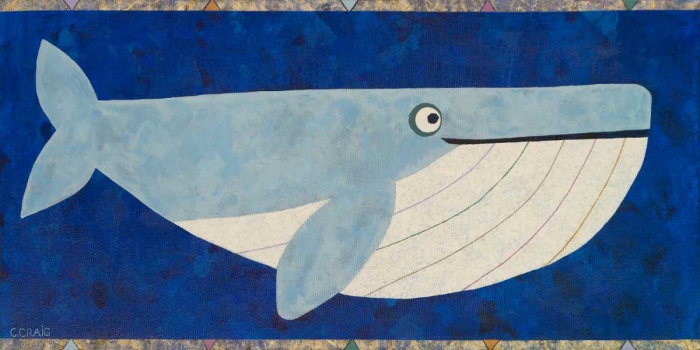 Wall Art Painting id:66206, Name: Wendell the Whale, Artist: Craig, Casey