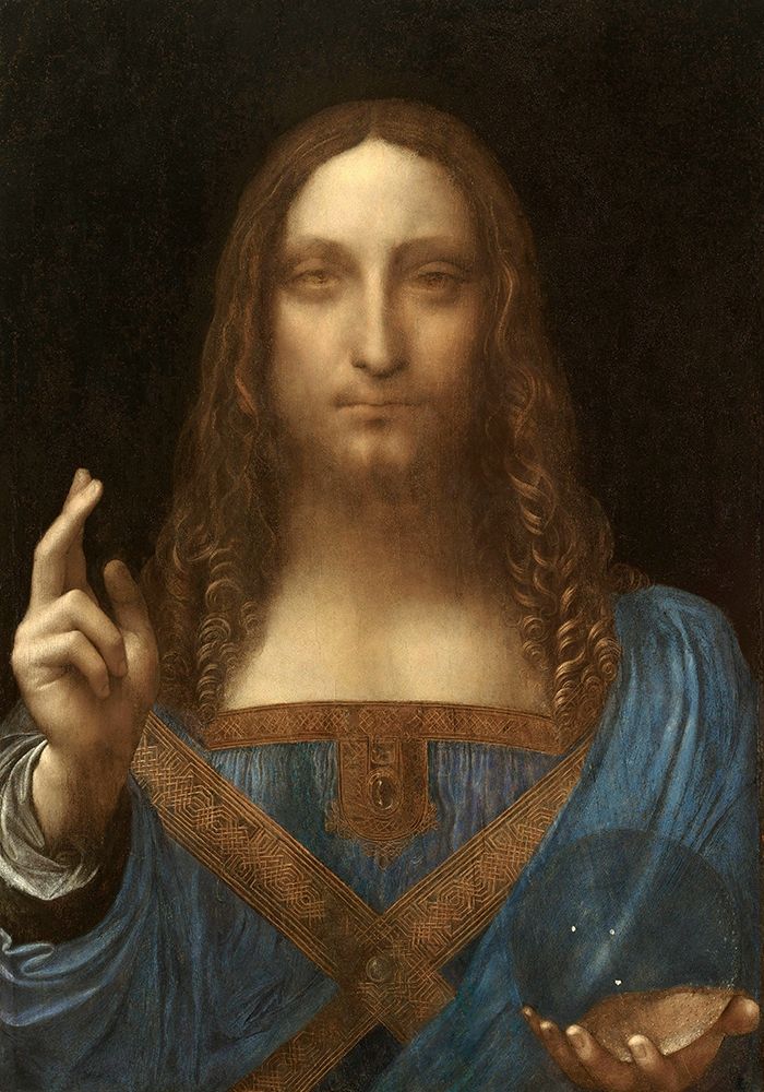 Wall Art Painting id:225976, Name: Salvator Mundi, Artist: Da Vinci, Leonardo