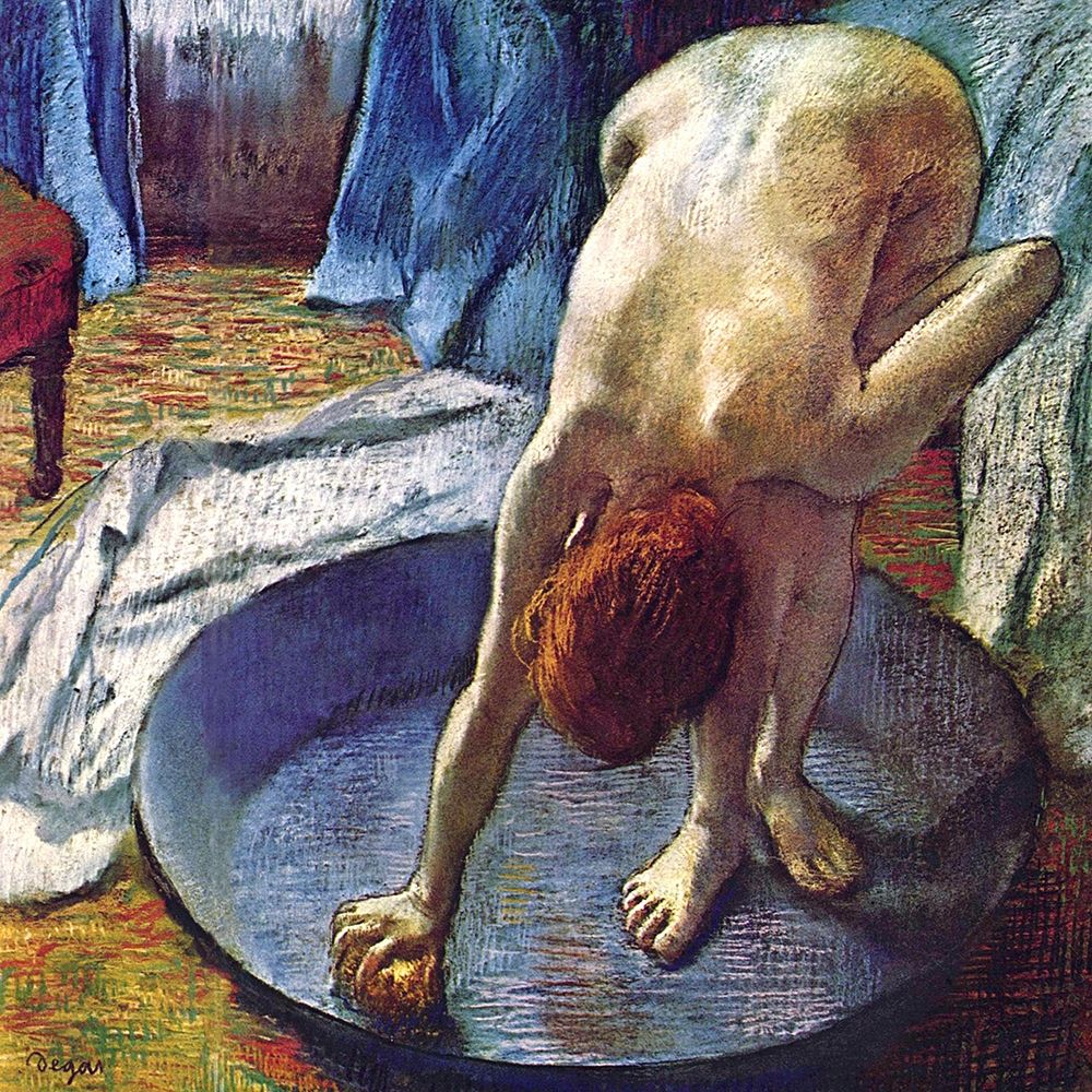 Wall Art Painting id:278283, Name: Frau in der Bedewanne, Artist: Degas, Edgar