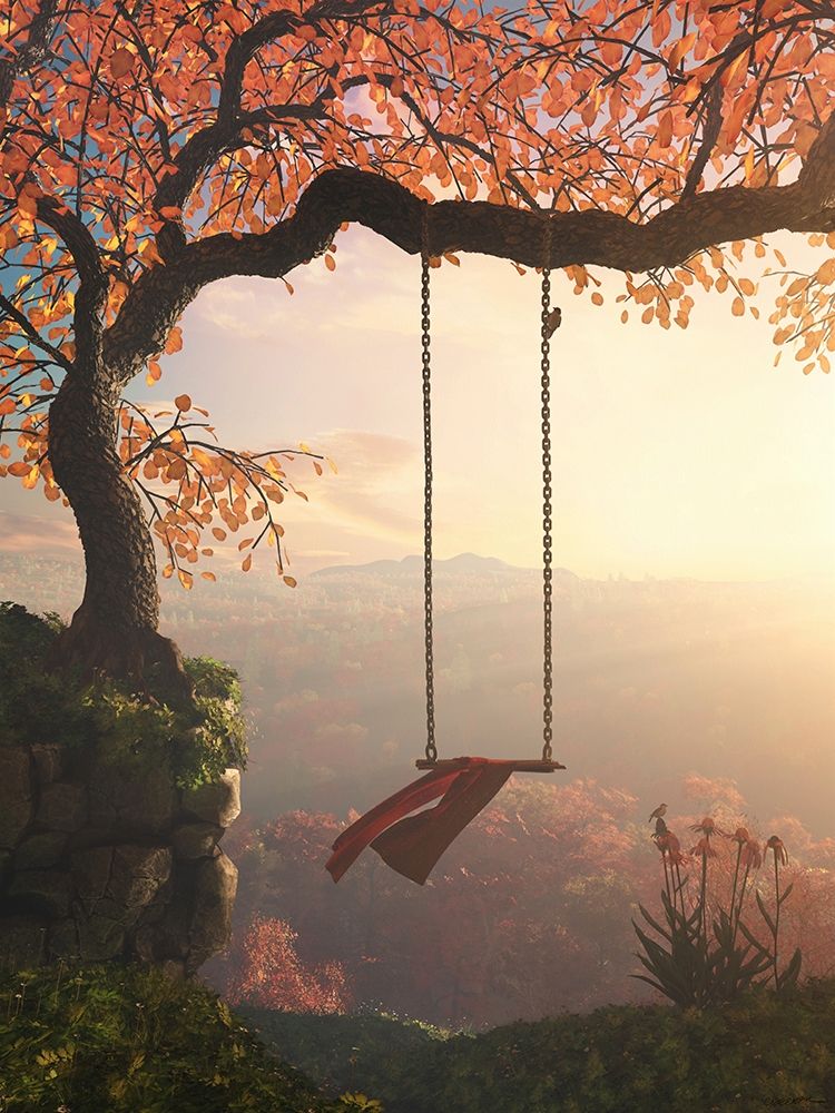 Wall Art Painting id:282792, Name: Tree Swing, Artist: Decker, Cynthia