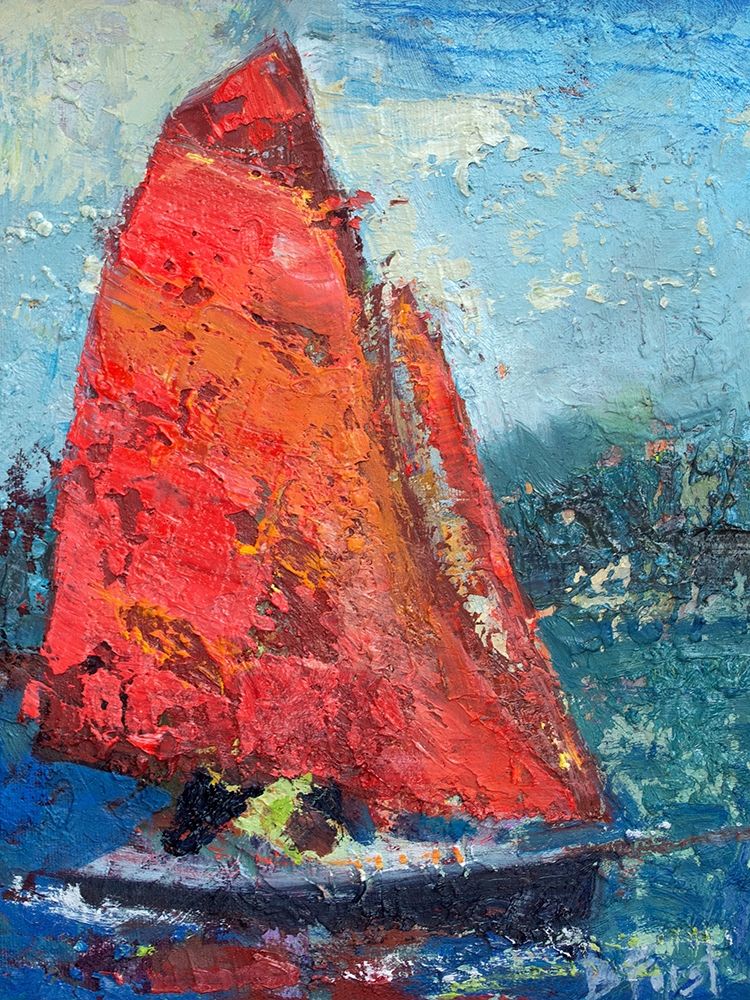 Wall Art Painting id:278324, Name: Red Sail, Artist: Forst, Beth A.