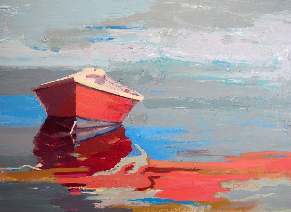 Wall Art Painting id:396381, Name: Red Boat Rhythm, Artist: Forst, Beth A.