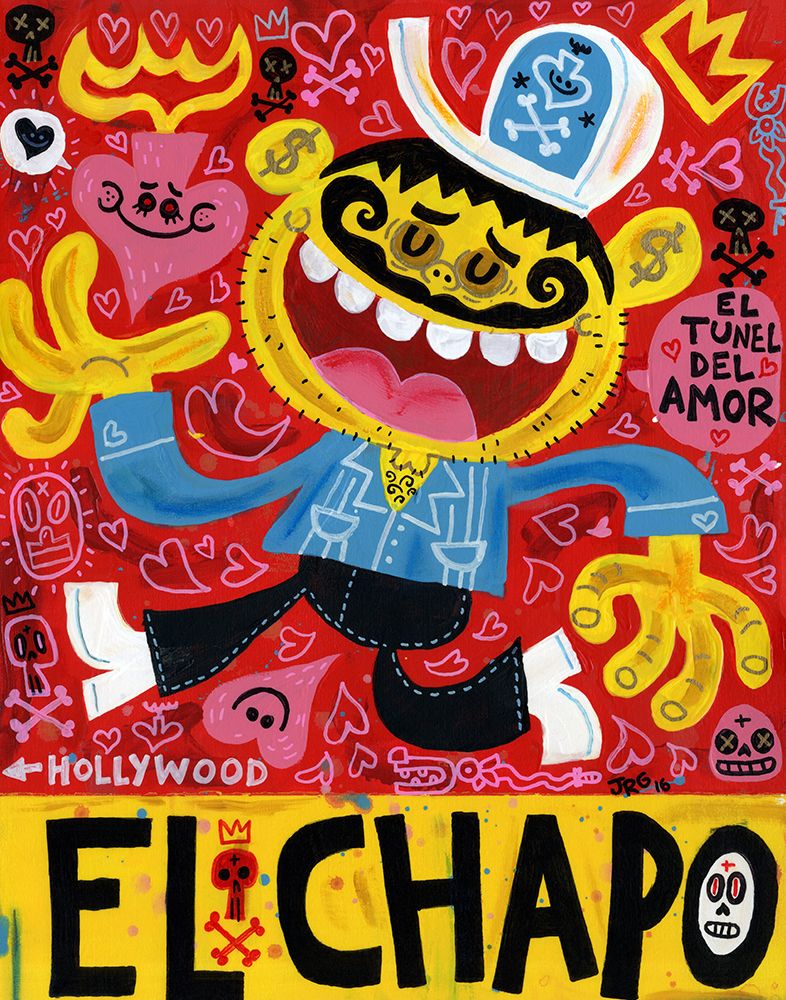 Wall Art Painting id:748715, Name: El Chapo, Artist: Gutierrez, Jorge R.