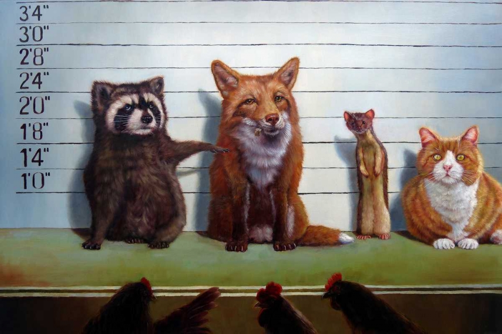 Wall Art Painting id:88313, Name: Usual Suspects, Artist: Heffernan, Lucia