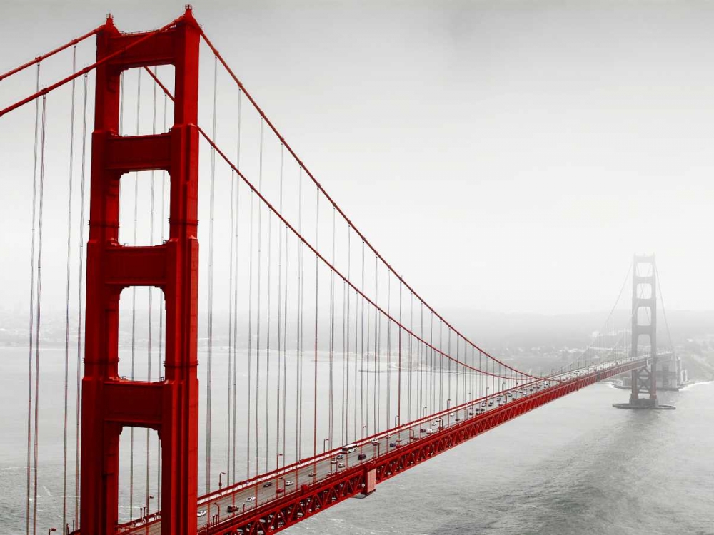 Wall Art Painting id:107337, Name: Golden Gate Bridge in Fog, Artist: PhotoINC Studio
