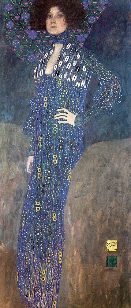 Wall Art Painting id:218742, Name: Portrait of Emilie Floge, Artist: Klimt, Gustav