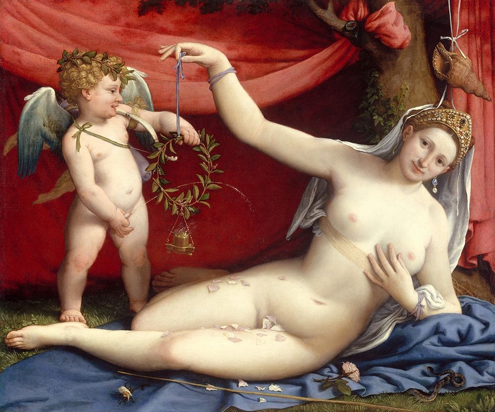 Art Print: Venus and Cupid