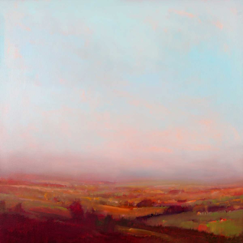 Wall Art Painting id:119596, Name: Misty Orange and Red, Artist: McCarthy, William