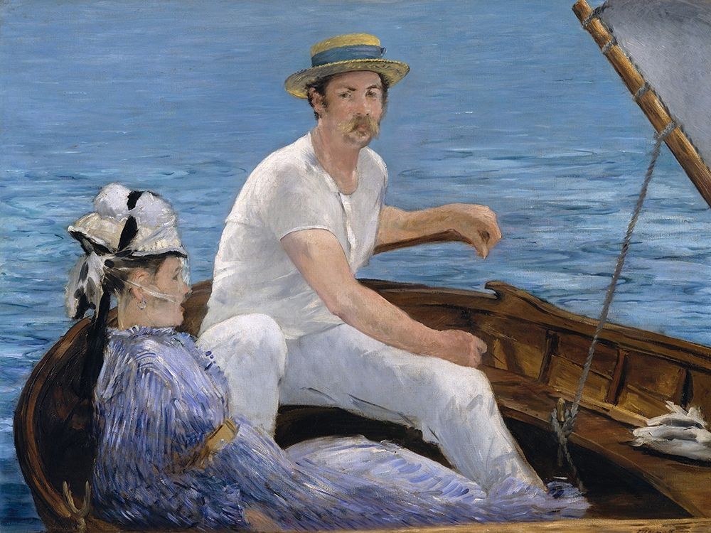Wall Art Painting id:212628, Name: Boating, Artist: Manet, Edouard