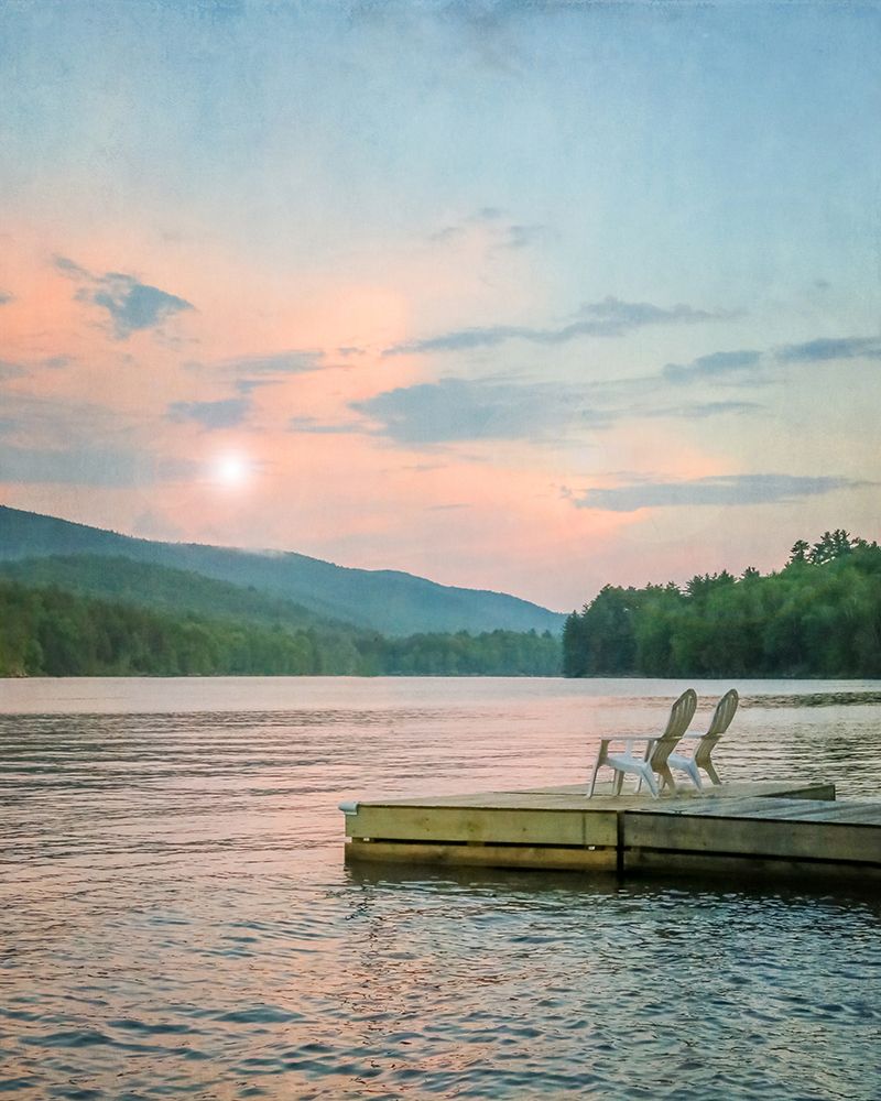 Wall Art Painting id:608734, Name: Dock at Sunset, Artist: Ryan, Brooke T.