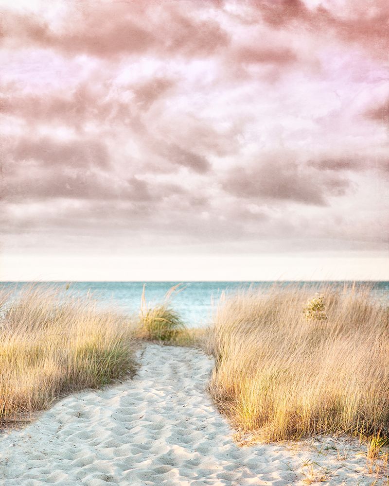 Wall Art Painting id:629666, Name: Pink and Beige Beach No.1, Artist: Ryan, Brooke T.