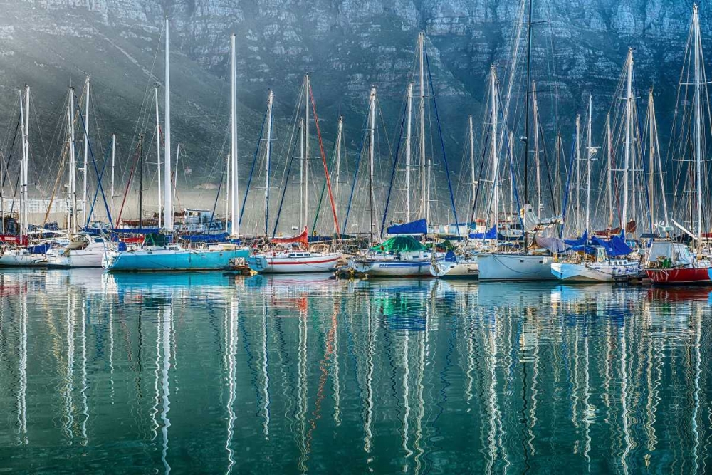 Wall Art Painting id:74749, Name: Hout Bay Harbor, Hout Bay South Africa, Artist: Silver, Richard