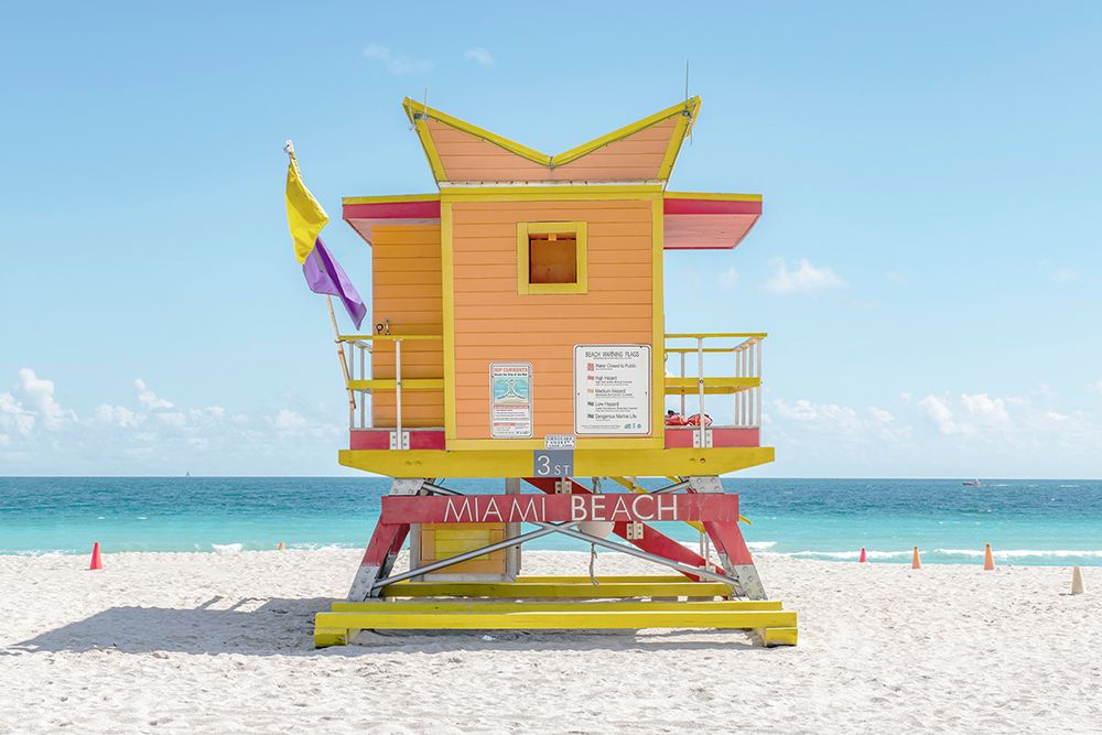 Wall Art Painting id:629675, Name: South Beach Lifeguard Chair 3rd Street, Artist: Silver, Richard